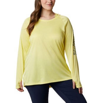 Columbia PFG Tidal Plus Size, Sudaderas Con Capucha Naranjas Grises Para Mujer | 263508-FUB